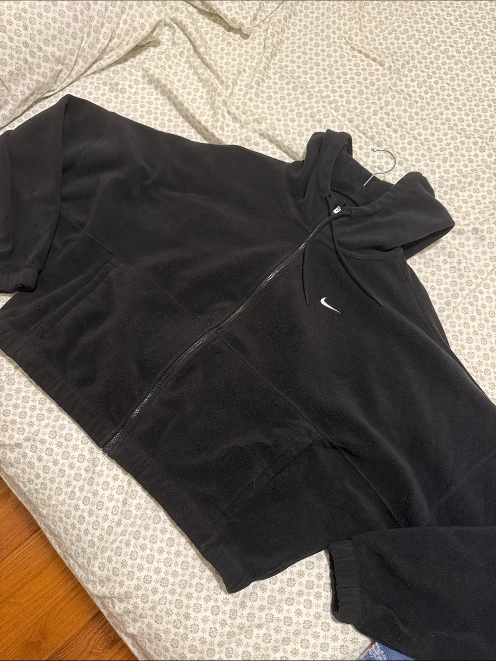 Nike Black Half-Zip Fleece Hoodie